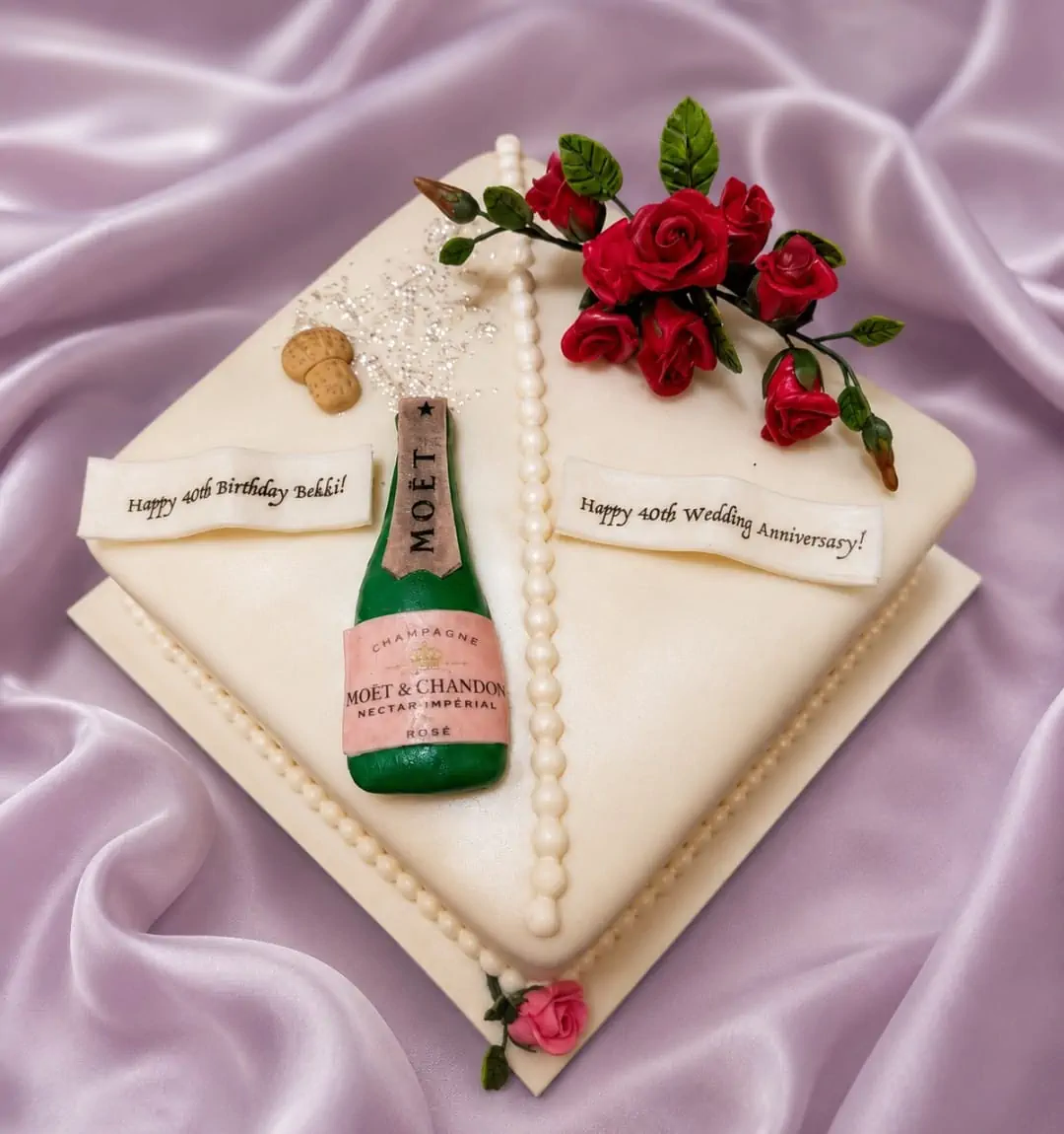Champagne and roses