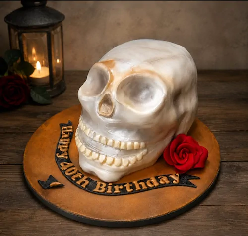 The Gothic Skull - Celebration Cake