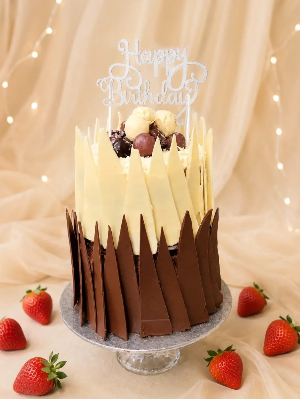Chocolate shard elegance