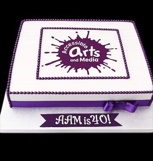 Accessible-arts-and-media Corporate cake