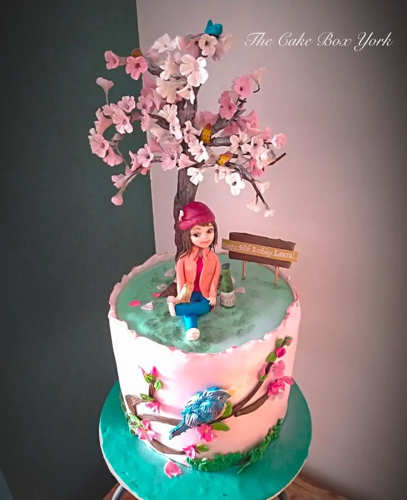 Cherry Blossom Retreat Cake
