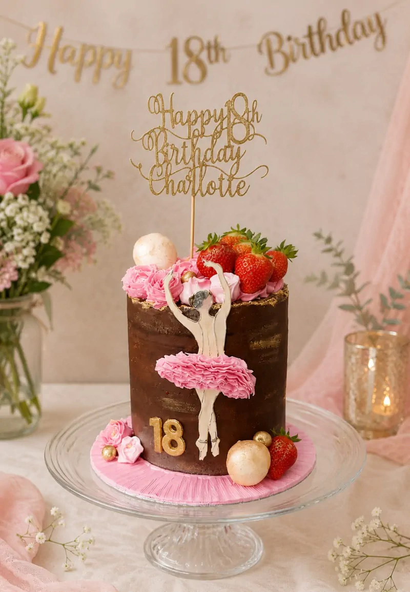 Chocolate Ballerina Celebration Cake