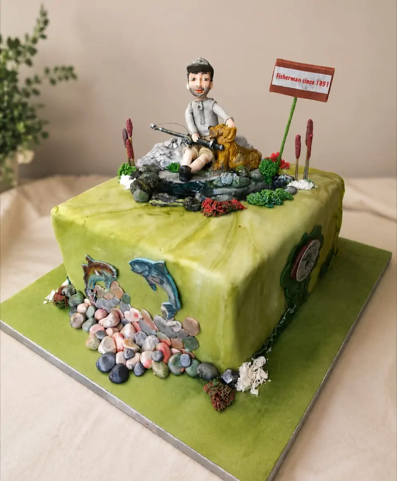 Fishing Enthusiast Cake