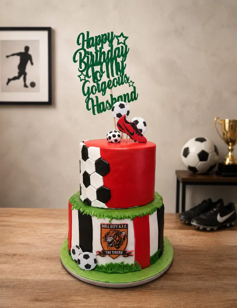 Football Fan Celebration cake