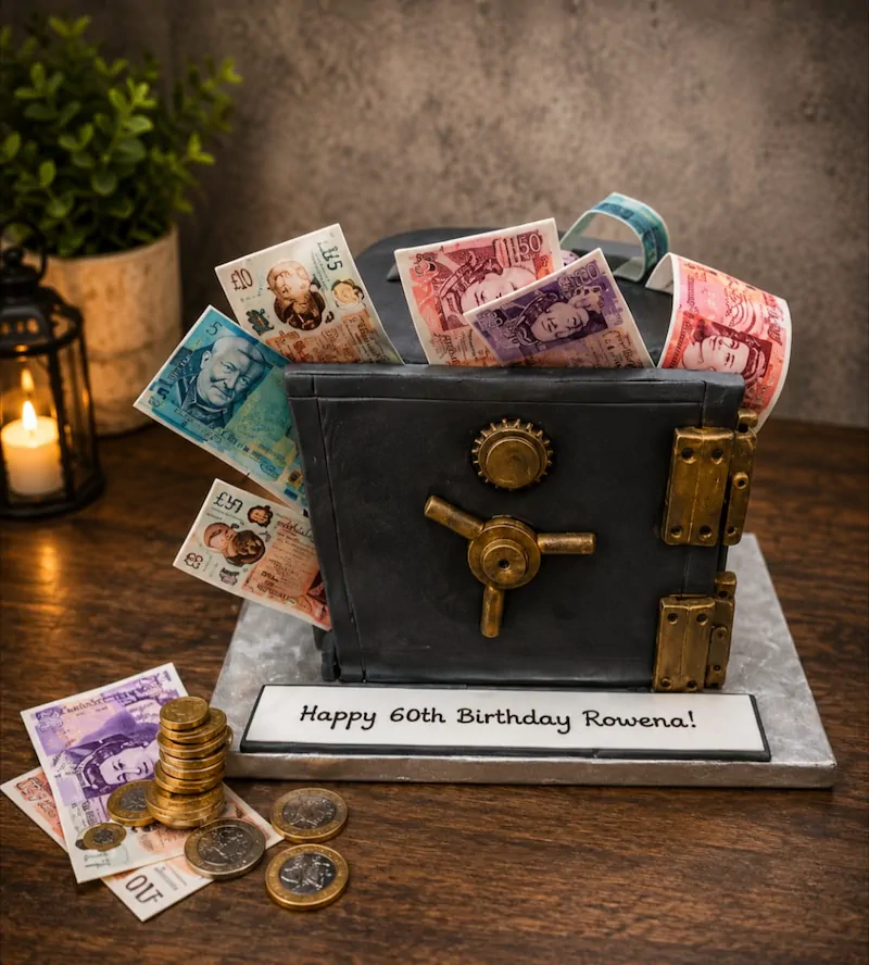 Money Vault Cake
