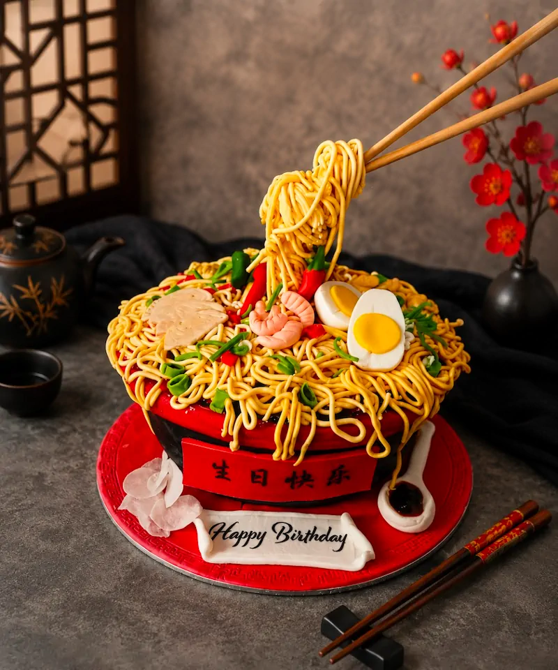 Noodle Bowl Celebration Cake