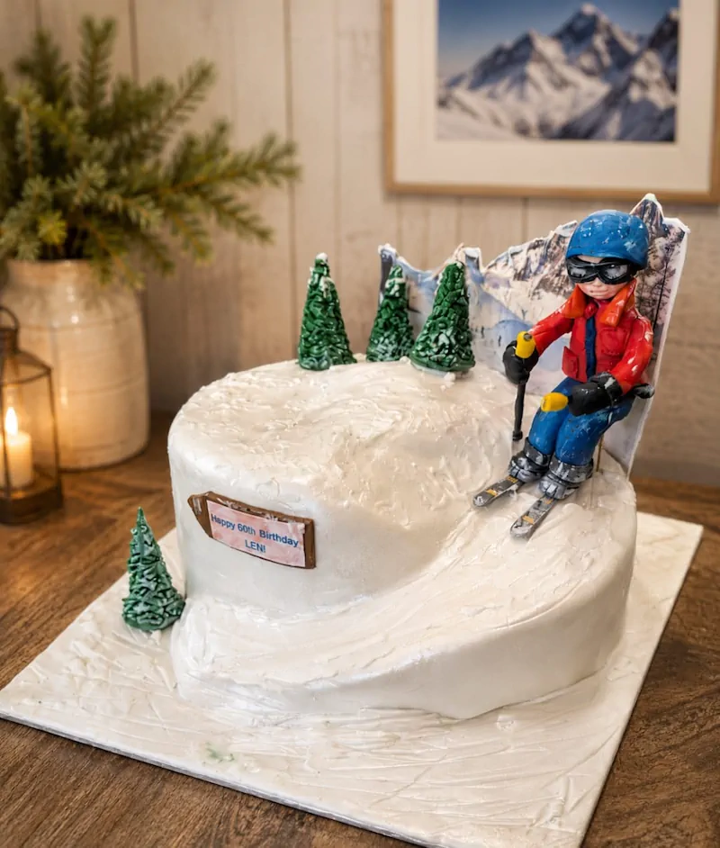 Snowy Peaks Cake