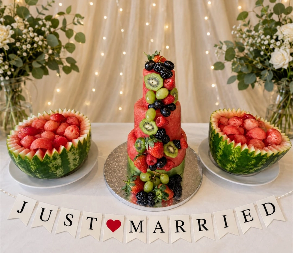 Celebration of fruit Wedding Cake