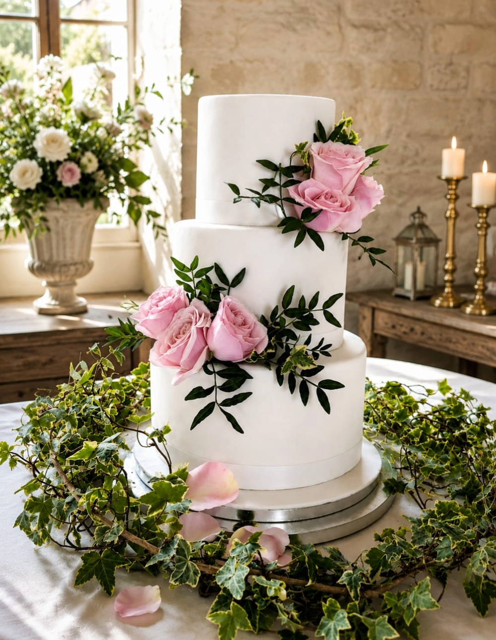 Pink Rose & Ivy