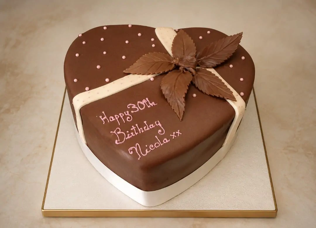 Wrapped in love - - Chocolate cake